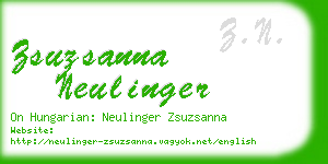 zsuzsanna neulinger business card